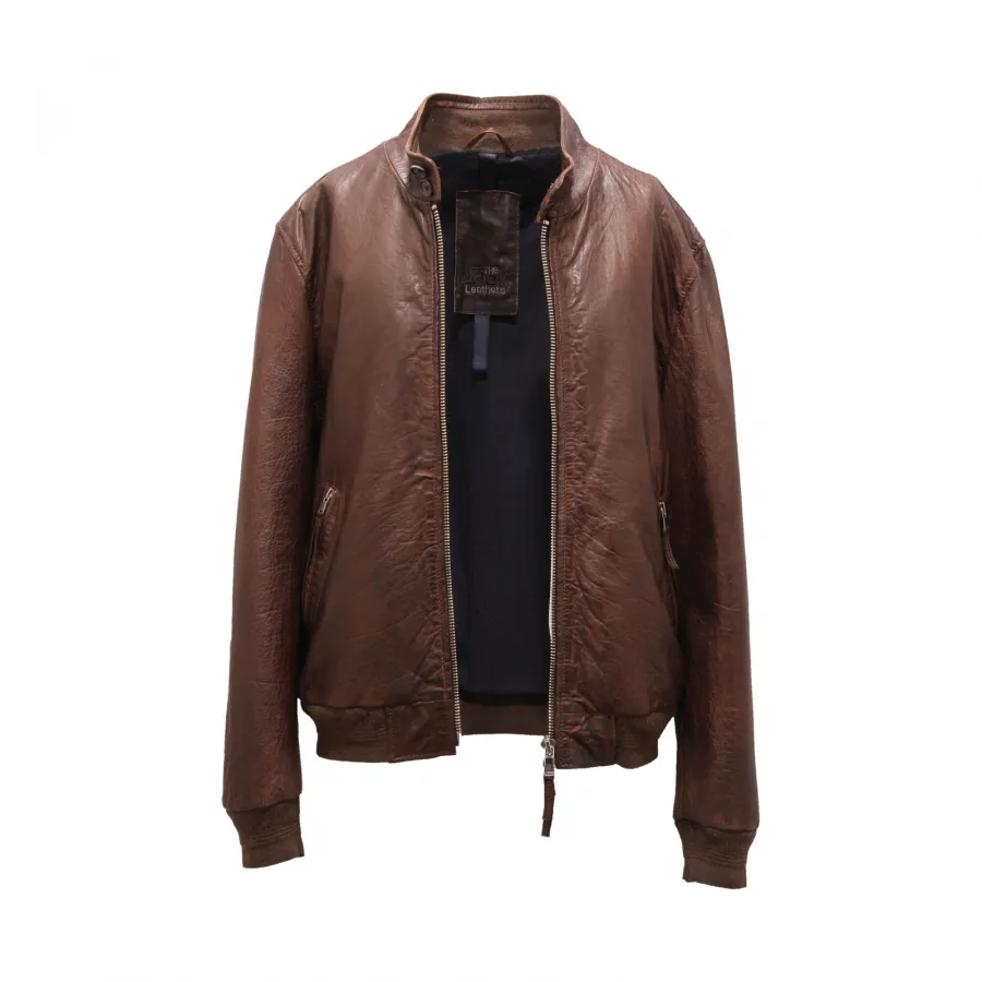 0090AS giubbotto uomo THE JACK LEATHERS STONE WASHED man jacket