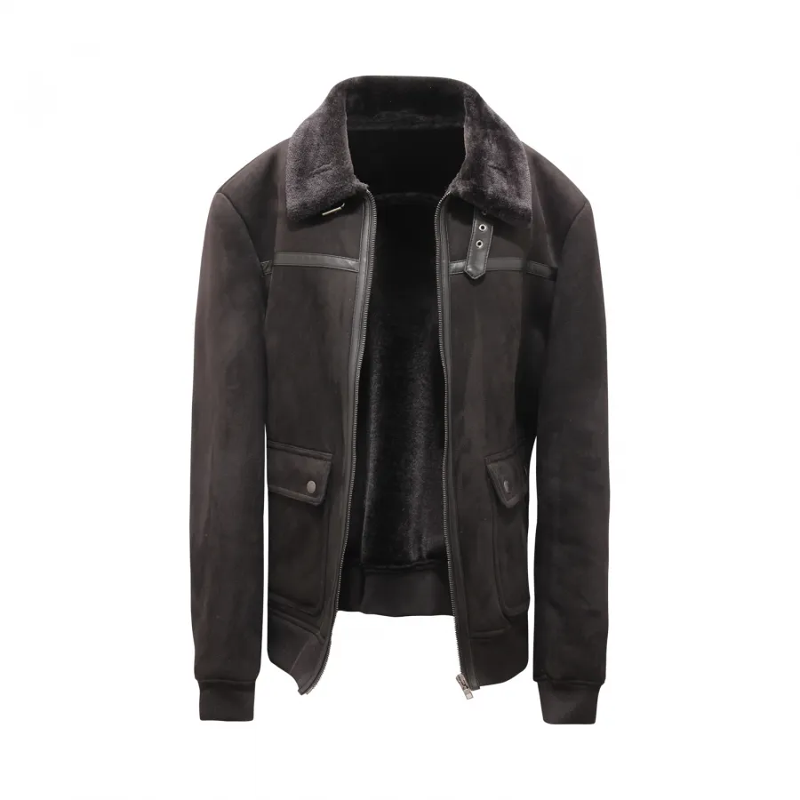 0165AV ECO-MONTONE UOMO PATRIZIA PEPE MAN ECO-SHEARLING JACKET