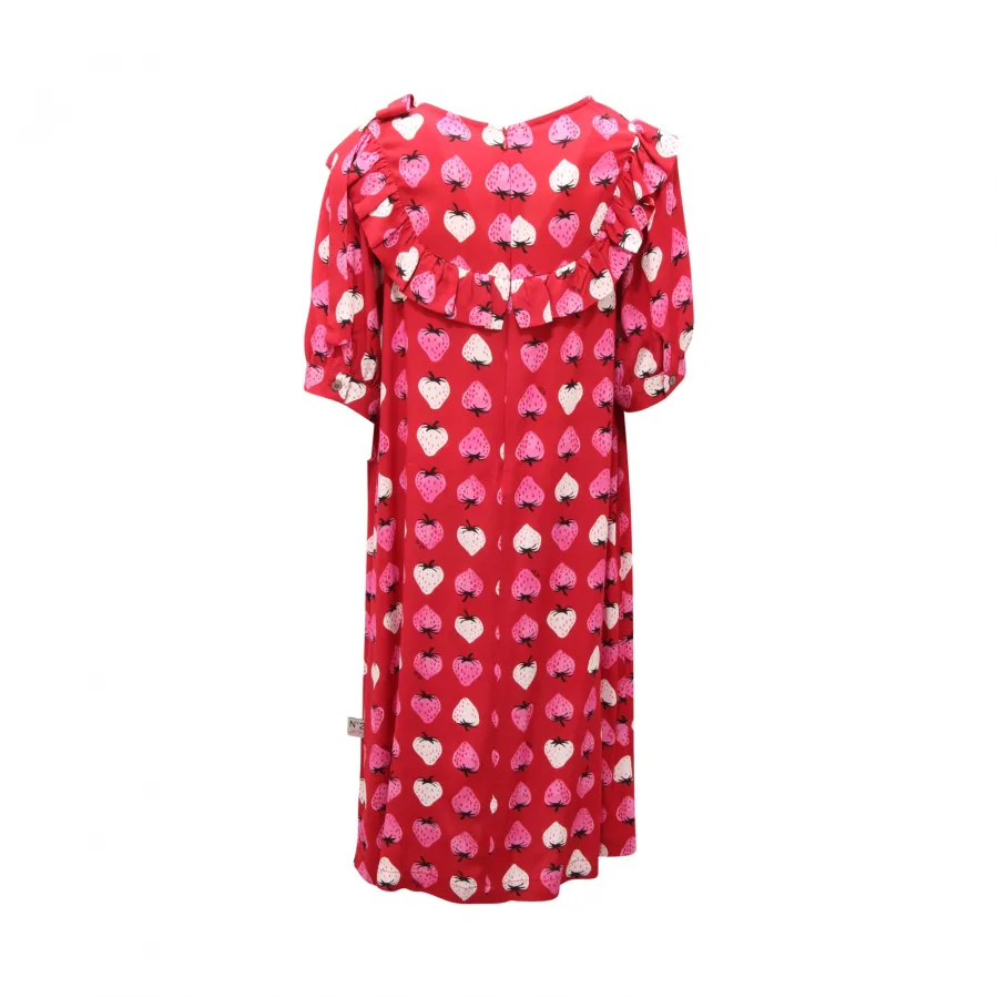 0192AR abito bimba N°21 girl kids dress red