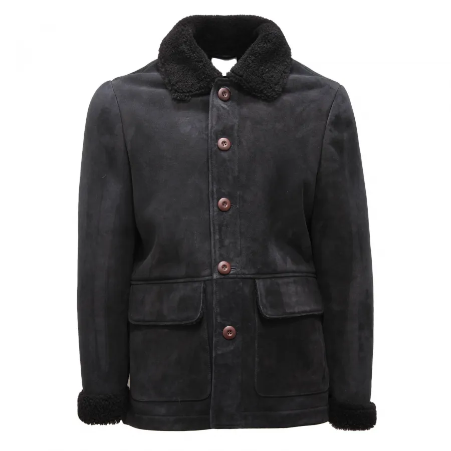 2503AP montone uomo ASPESI man blue/black shearling jacket