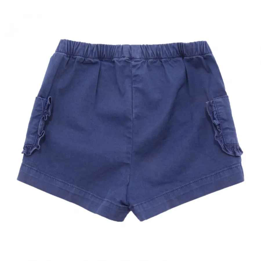 2958AR bermuda bimba IL GUFO girl kids shorts blue