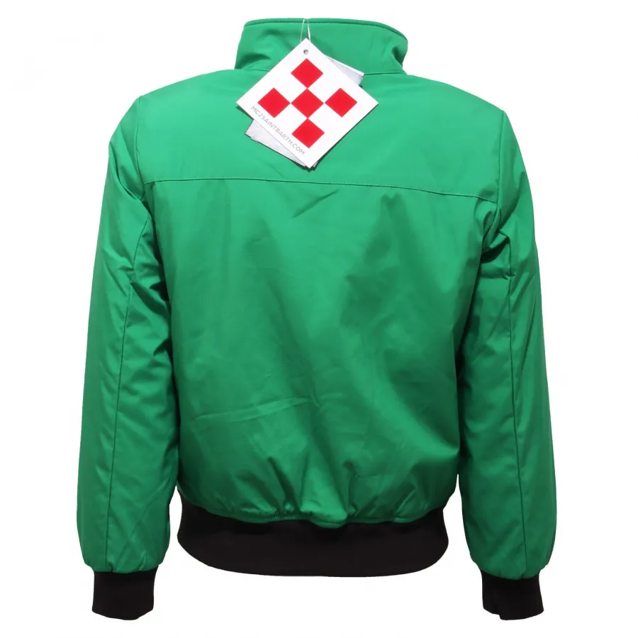 5153AC giubbotto bimbo boy MC2 SAINT BARTH eco-fur inside green jacket