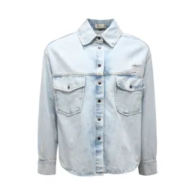 8883AU GIUBBOTTO DONNA HAVE ONE WOMAN DENIM DISTRESSED JACKET