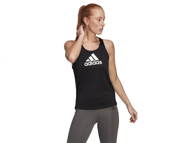 ADIDAS CANOTTA DONNA  GL3826  W BL TANK BLACK/WHITE