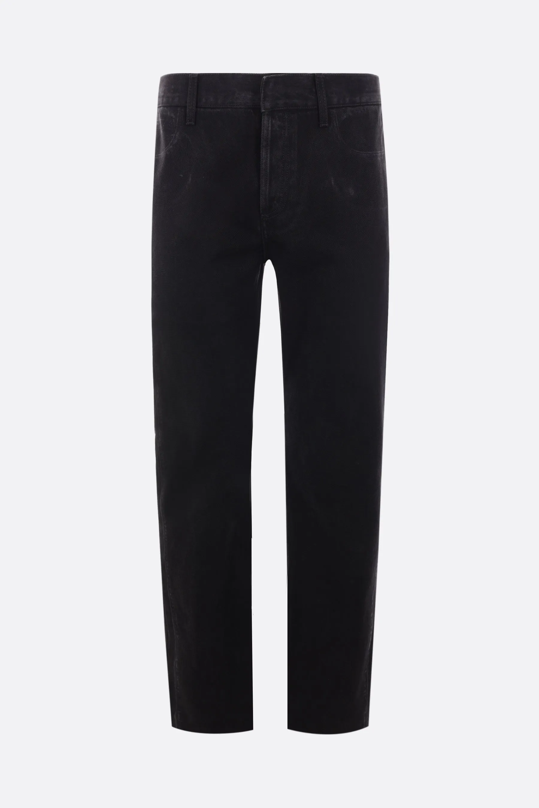  ALEXANDER McQUEEN jeans a gamba dritta in denim Ghostwash 