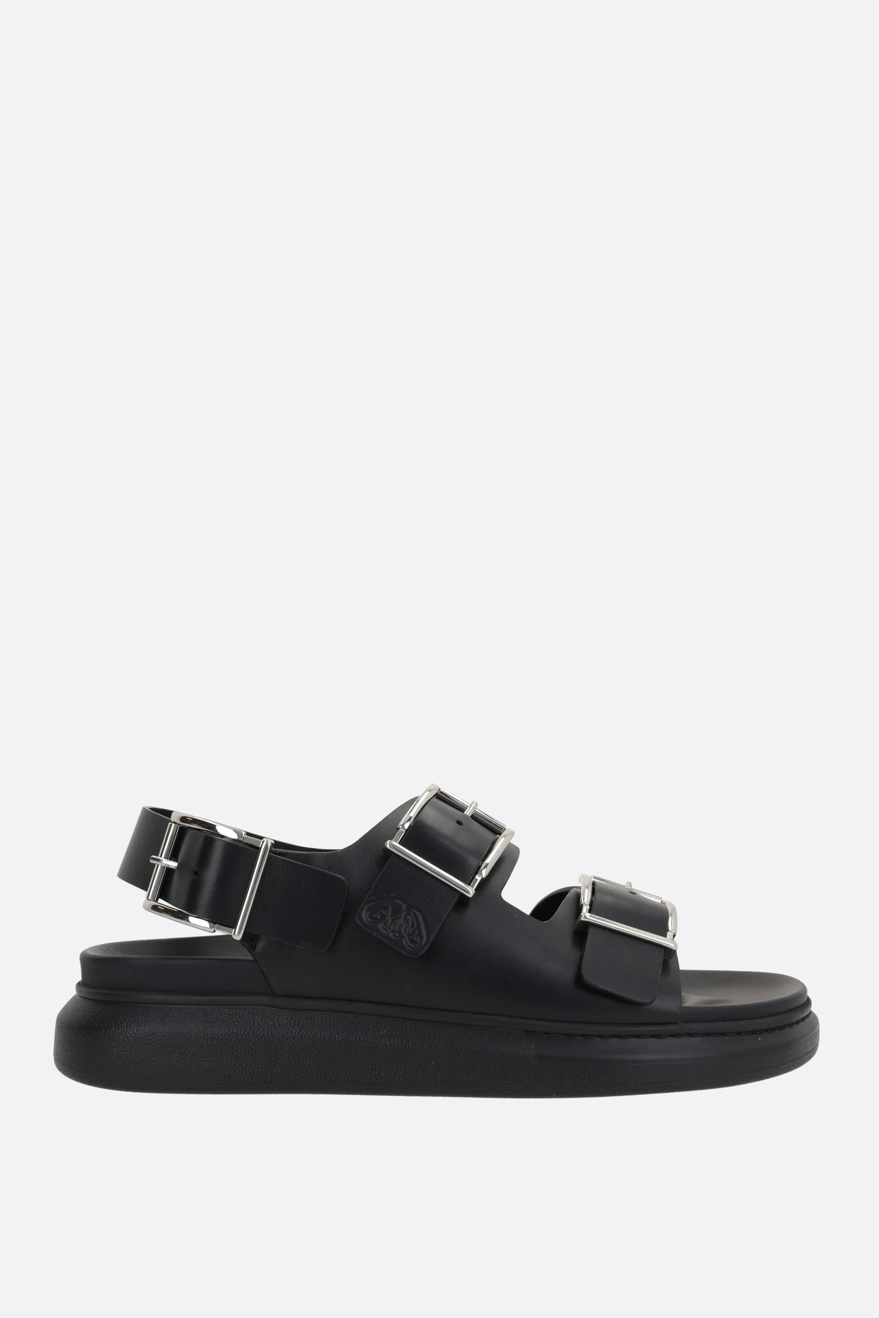  ALEXANDER McQUEEN sandalo flat in pelle liscia 