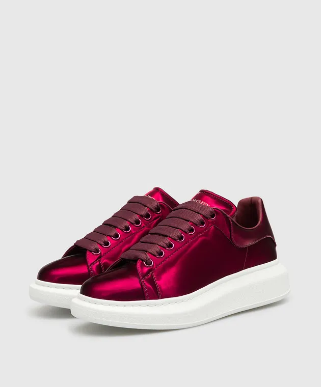 Alexander McQueen Scarpe da ginnastica marroni Larry Low 708073W4WU0