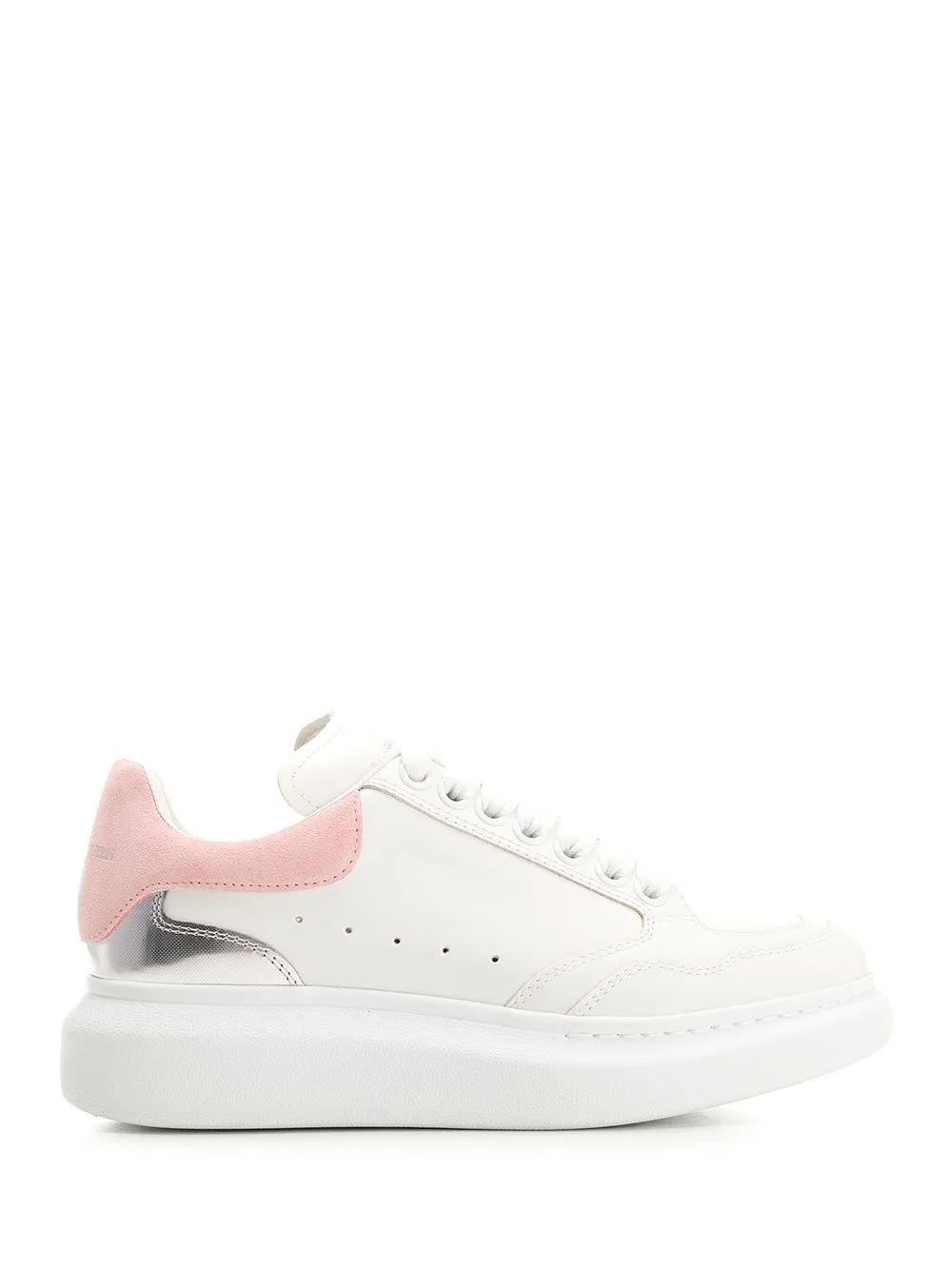   Alexander Mcqueen  Sneaker oversize bianco e rosa  