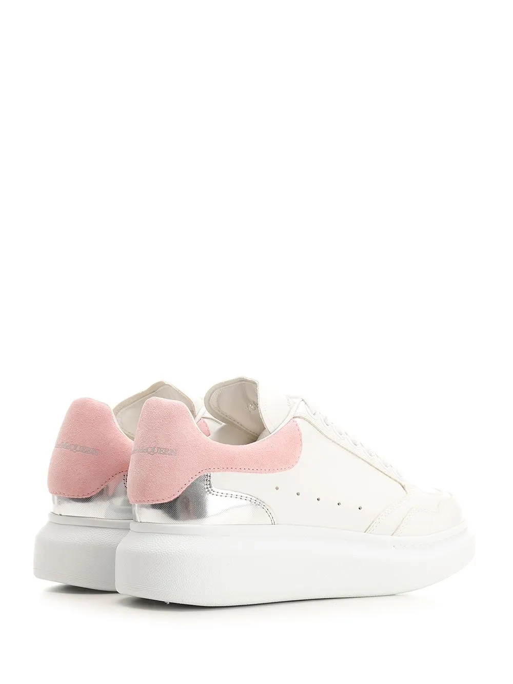   Alexander Mcqueen  Sneaker oversize bianco e rosa  