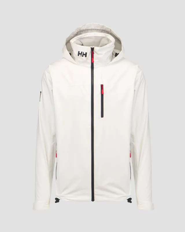 Biała kurtka żeglarska męska Helly Hansen Crew Hooded Jacket 2.0 34443-1