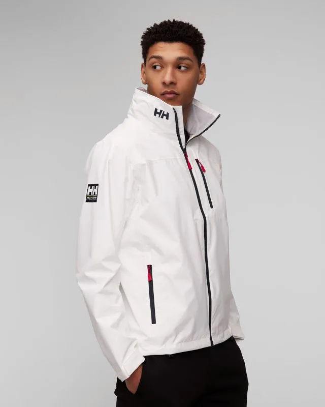 Biała kurtka żeglarska męska Helly Hansen Crew Hooded Jacket 2.0 34443-1