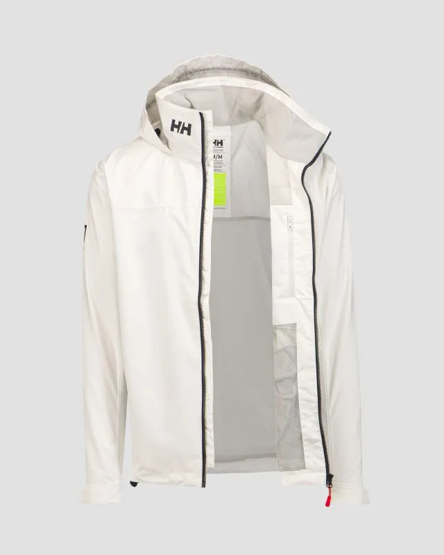 Biała kurtka żeglarska męska Helly Hansen Crew Hooded Jacket 2.0 34443-1