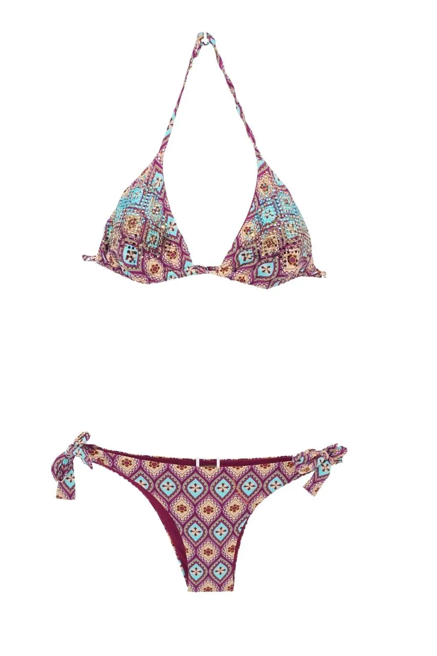 Bikini Miss Bikini with Triangle / Purple