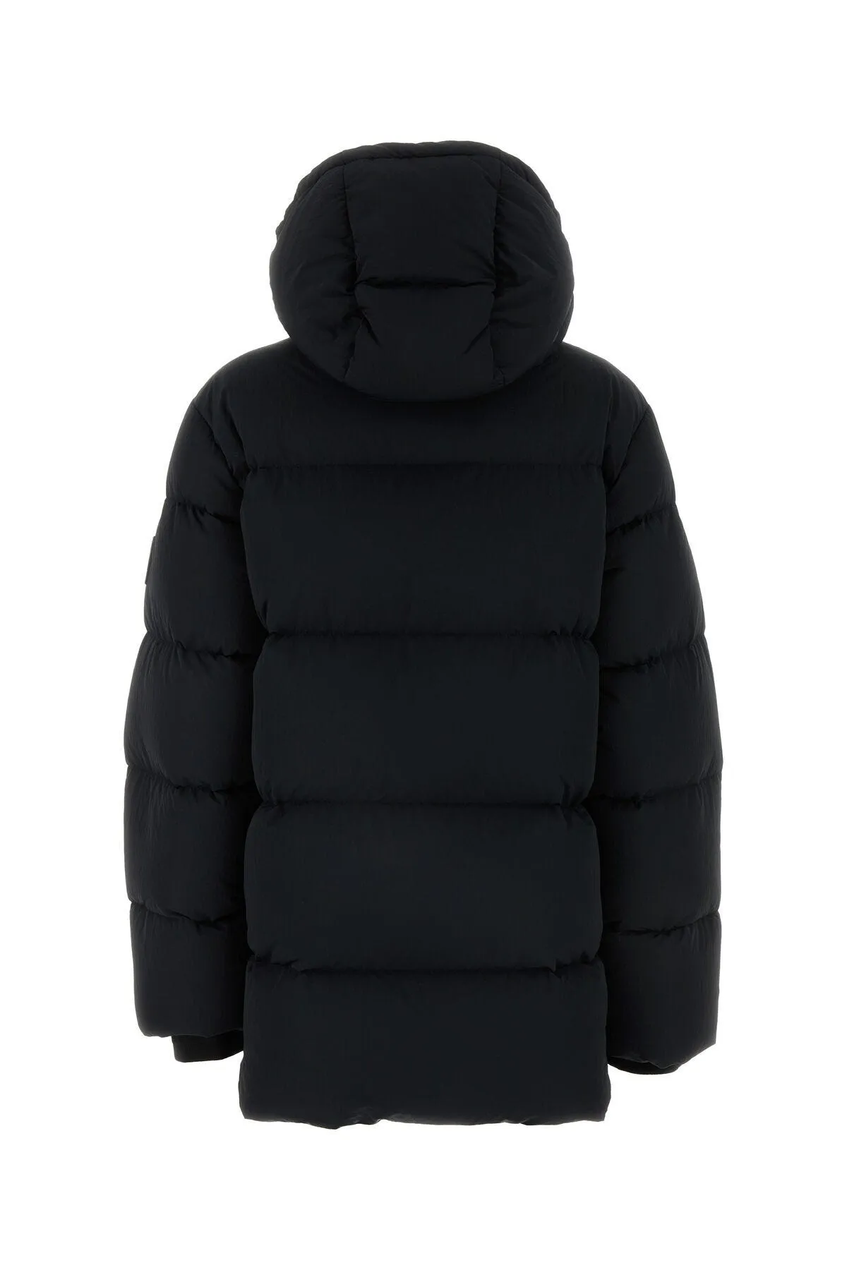 Black nylon padded jacket    