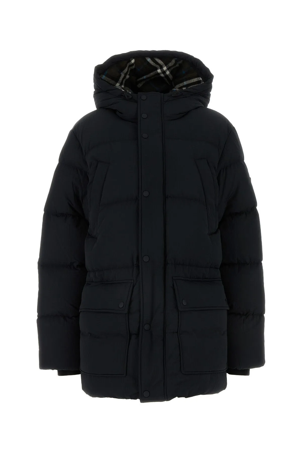 Black nylon padded jacket    