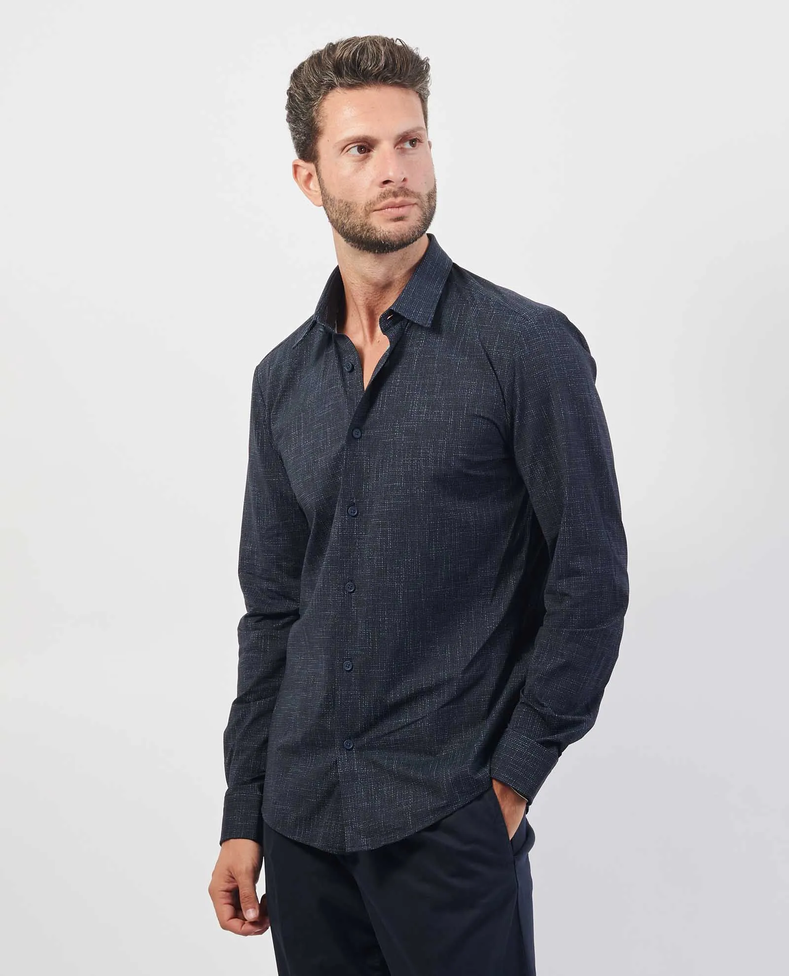 BOSS      Camicia uomo Boss in cotone regular fit