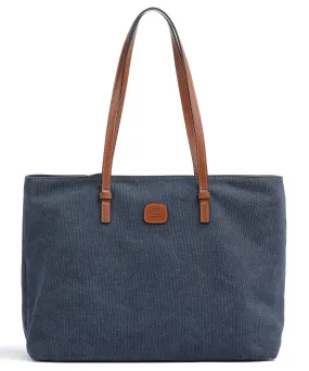  Brics Sorrento Borsa shopper tela jeans  