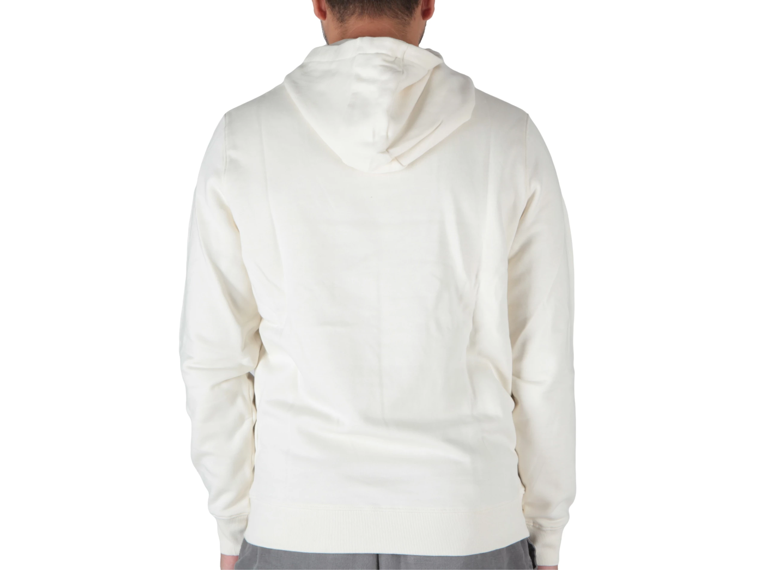 Brushed Back Hoodie Sweatshirt Sail White