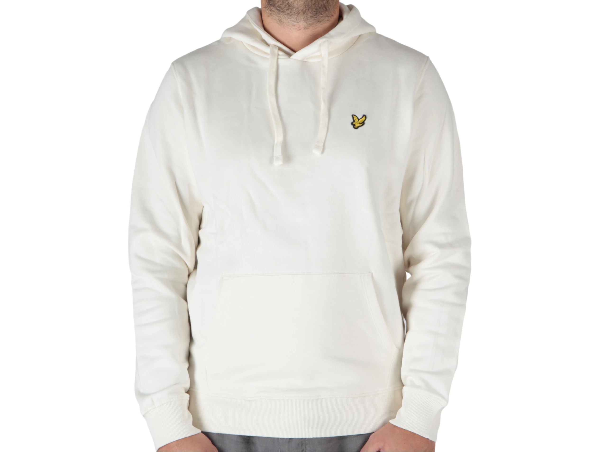 Brushed Back Hoodie Sweatshirt Sail White