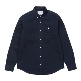 Camicia Carhartt WIP L/S Madison Blu Scuro