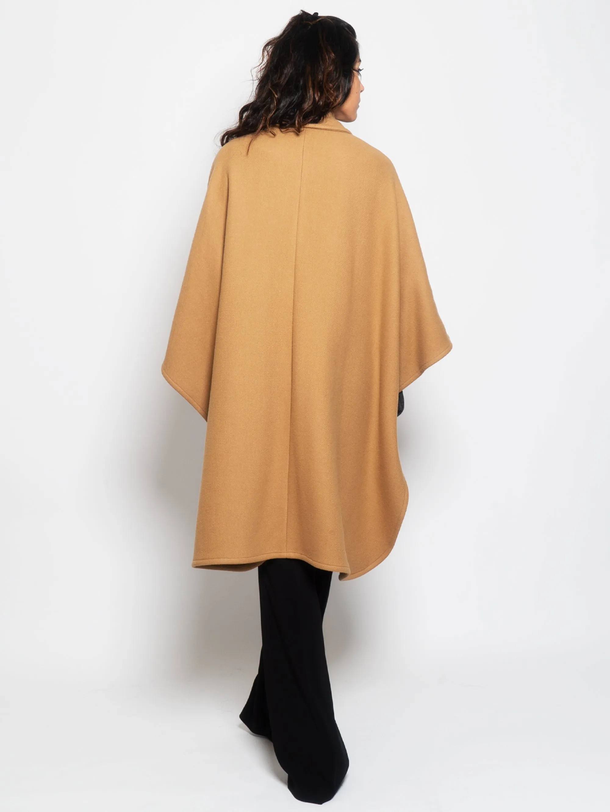 Cappotto a Mantella Cammello