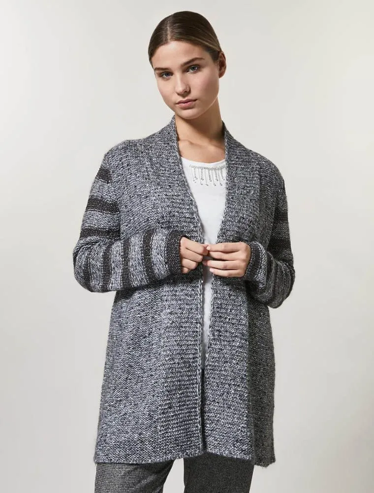 Cardigan Curvy Persona - Grigio Melange