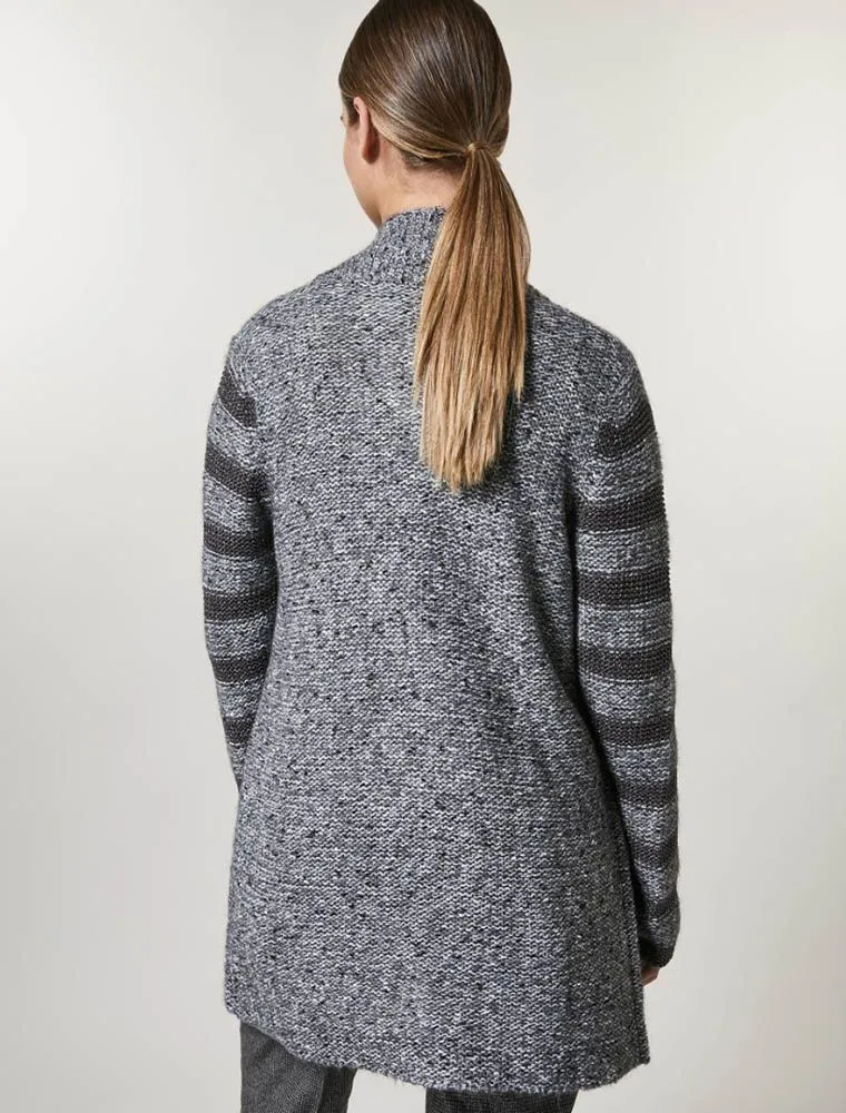 Cardigan Curvy Persona - Grigio Melange