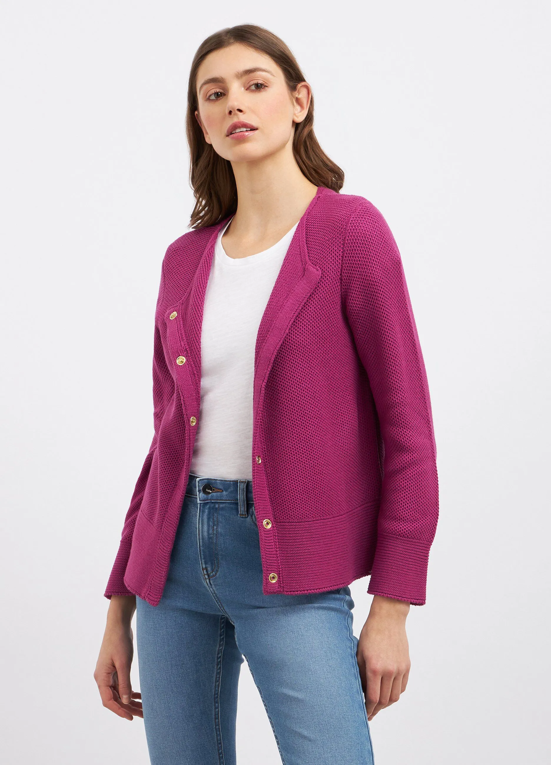 Cardigan in misto cotone donna