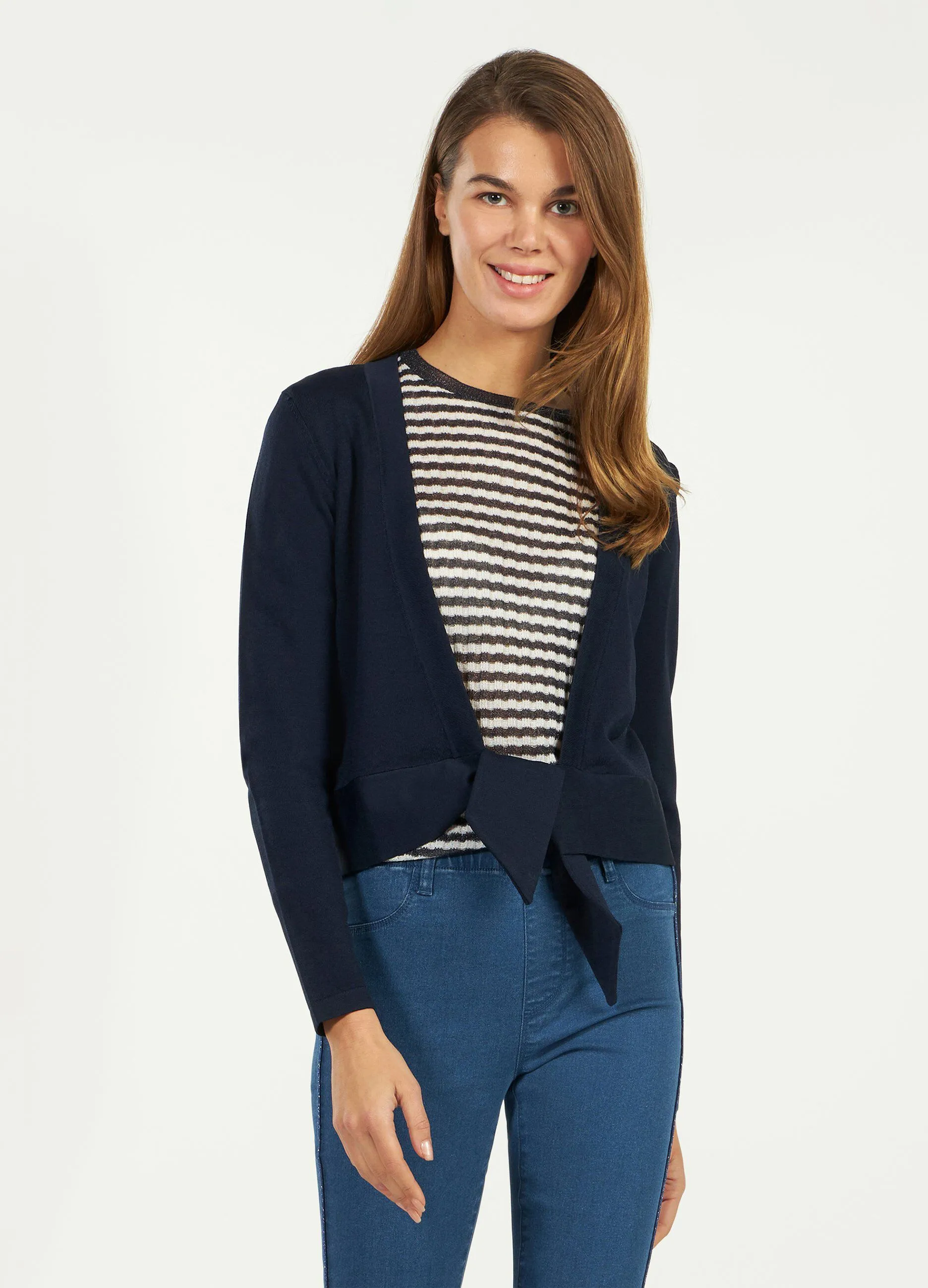 Cardigan misto viscosa donna