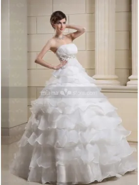 CATHY - A-line Ball gown Strapless Empire waist Floor length Wedding dress