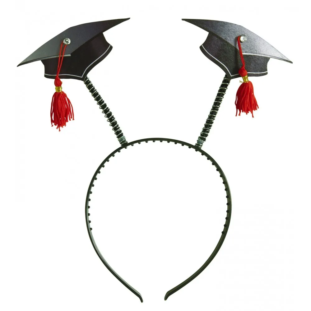 Cerchietto con  Mini Cappelli da Laurea, da Adulto