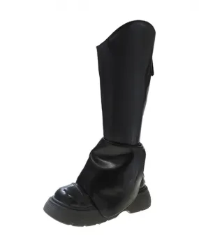 Chelsea Moto Piattaforma Tacchi Moda Donna Stivali Di Lusso Alla Moda Inverno Nuovo Caldo Punk Gladiatore Botas Alti Al Ginocchi