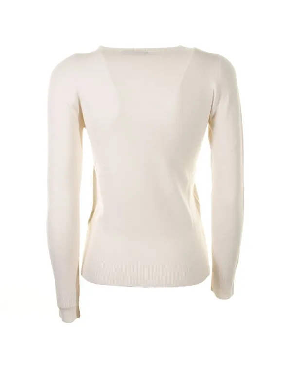 Cream long-sleeved shirt