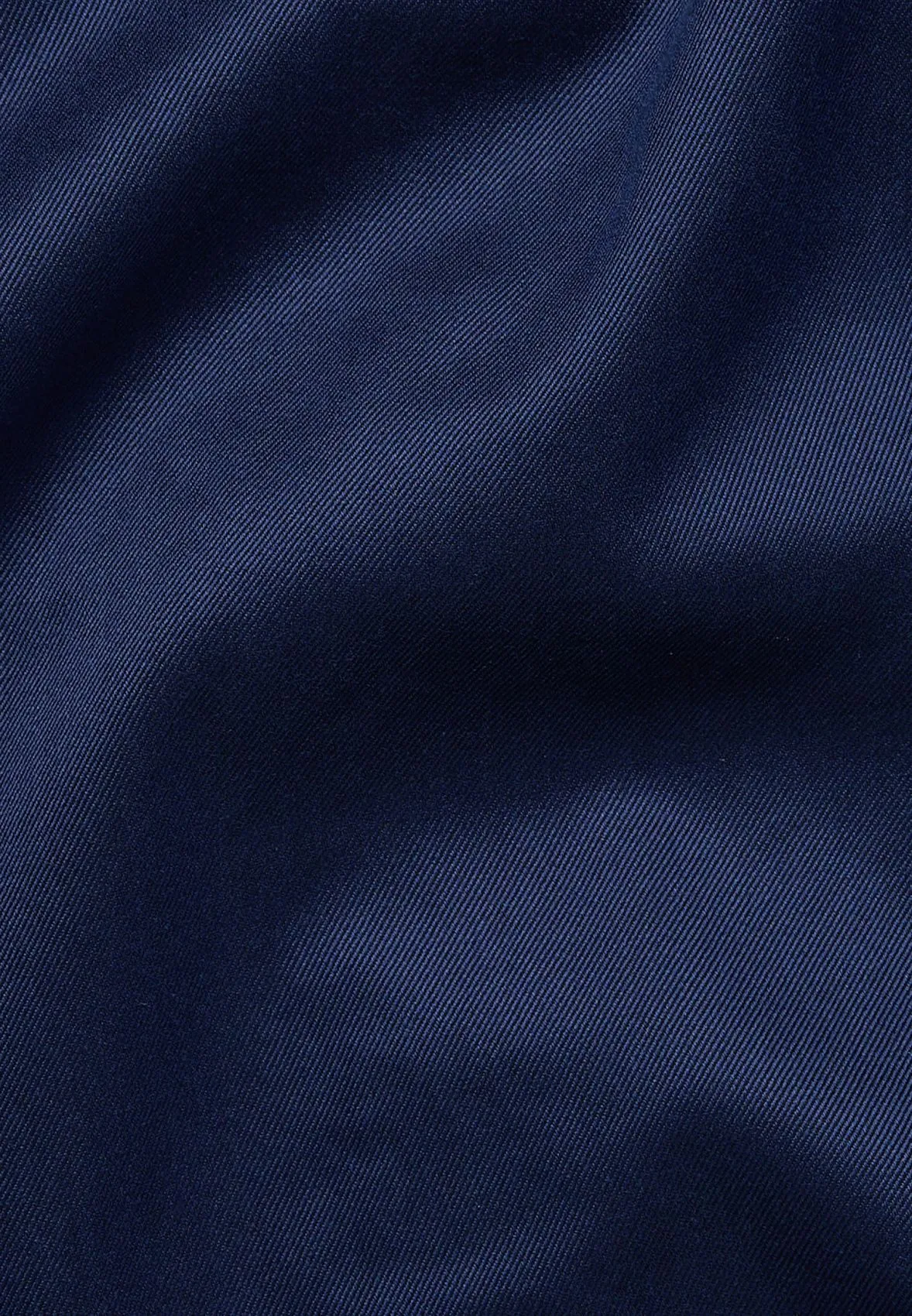 Dark blue eterna cotton twisted twill shirt with modern fit