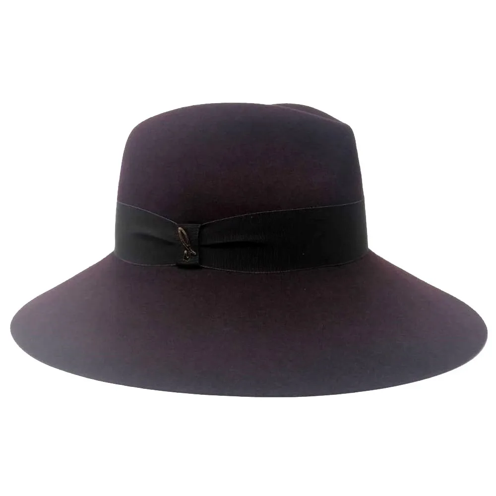 Doria 1905 - Sabina - Cappello a Goccia Prugna Negroamaro - Accessori - Cappello Artigianale Italiano