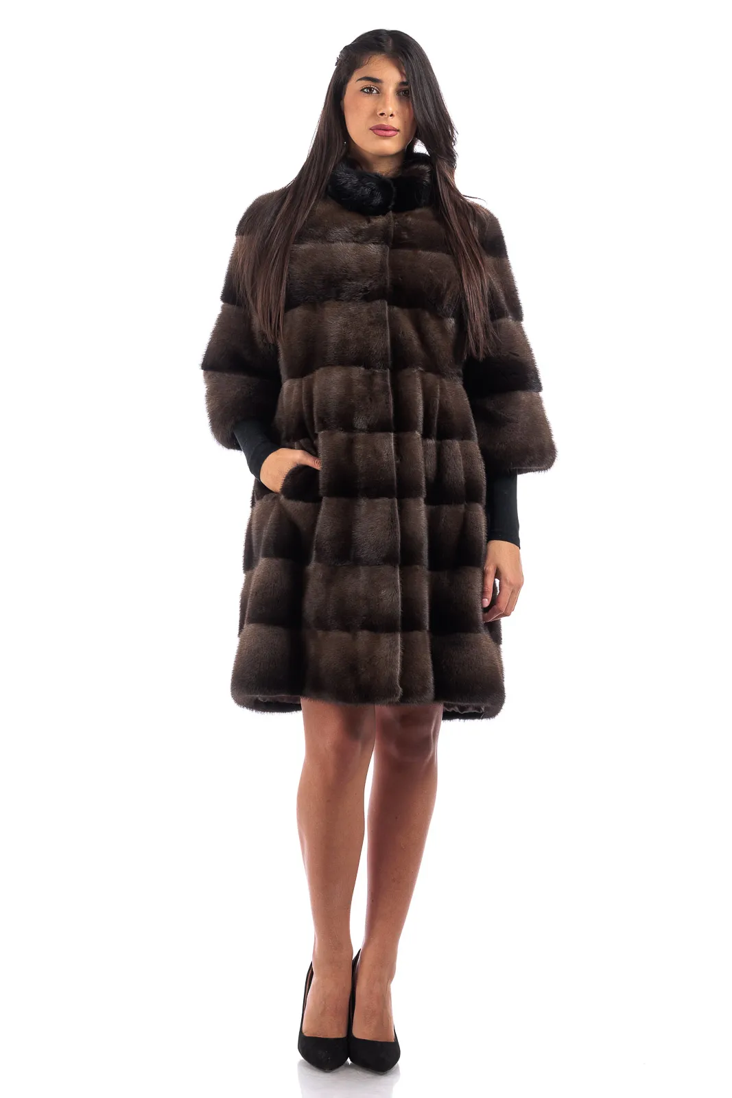 Empire demy buff mink fur coat