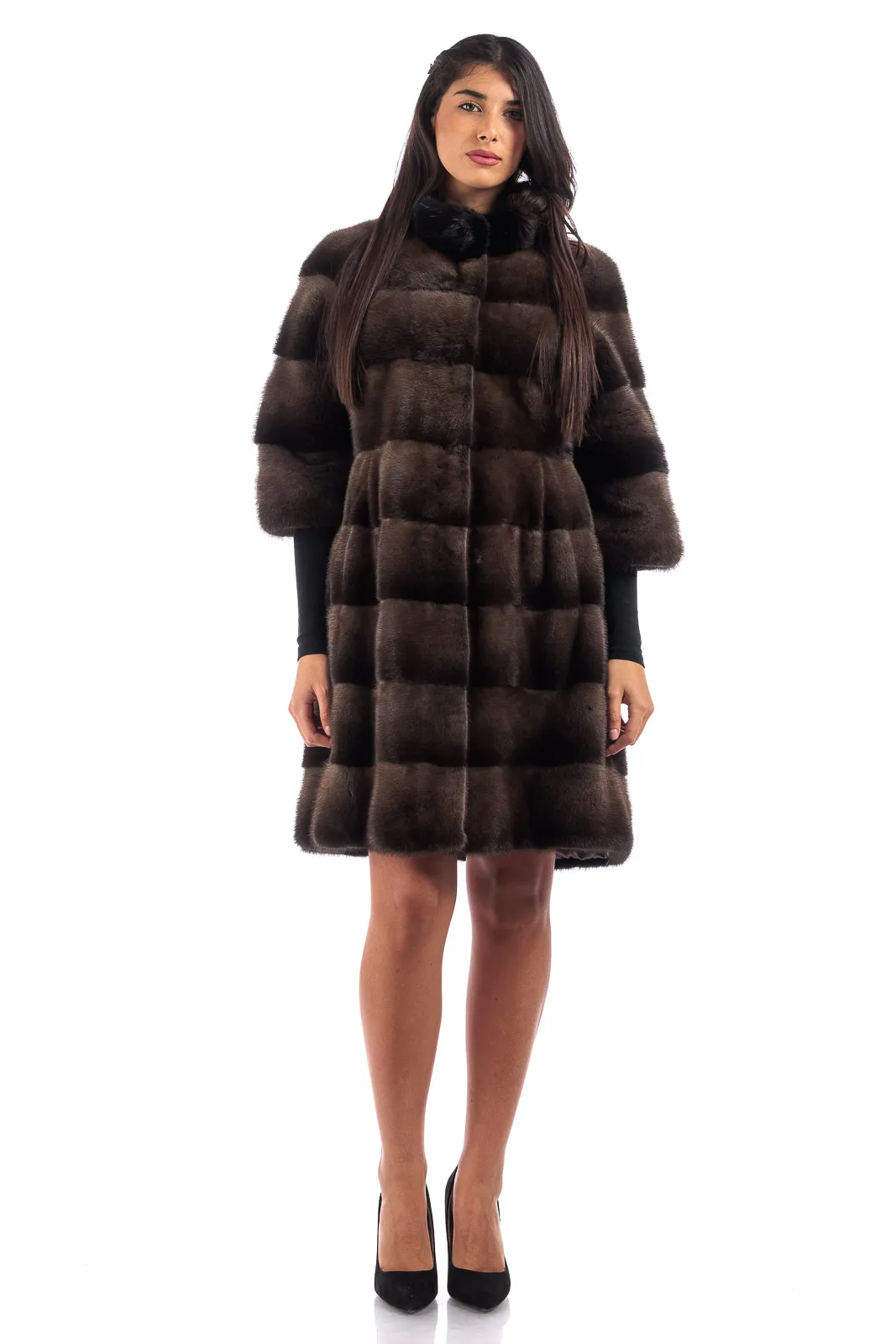 Empire demy buff mink fur coat