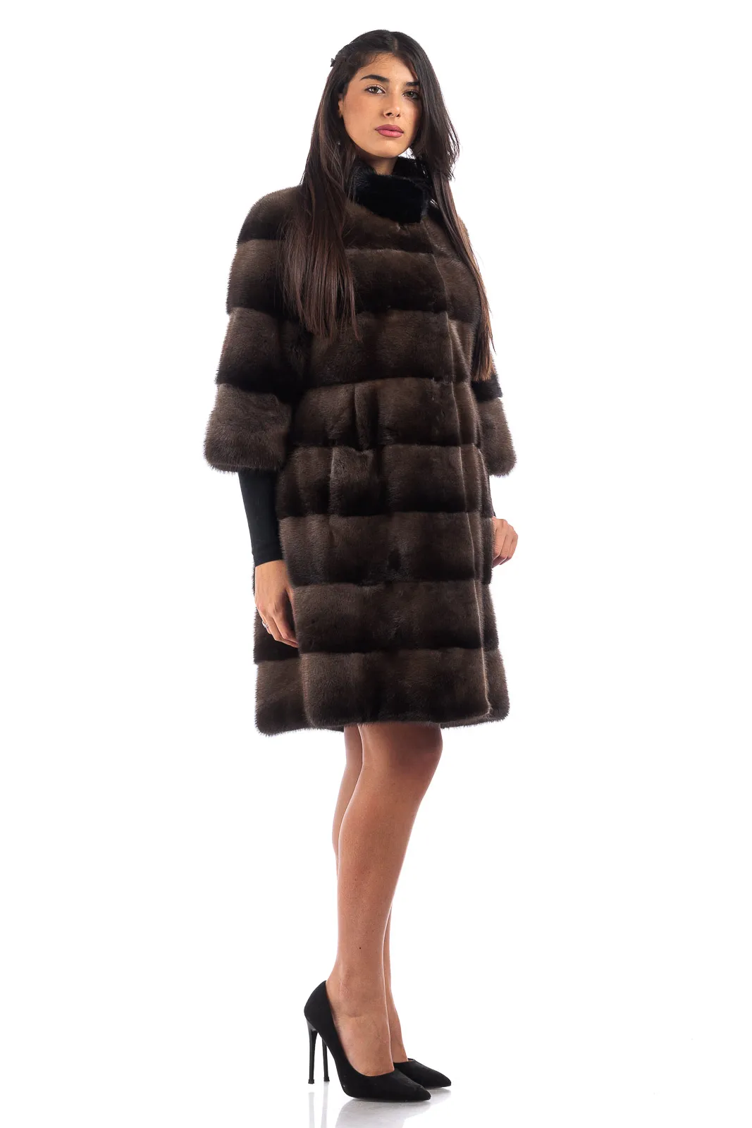 Empire demy buff mink fur coat