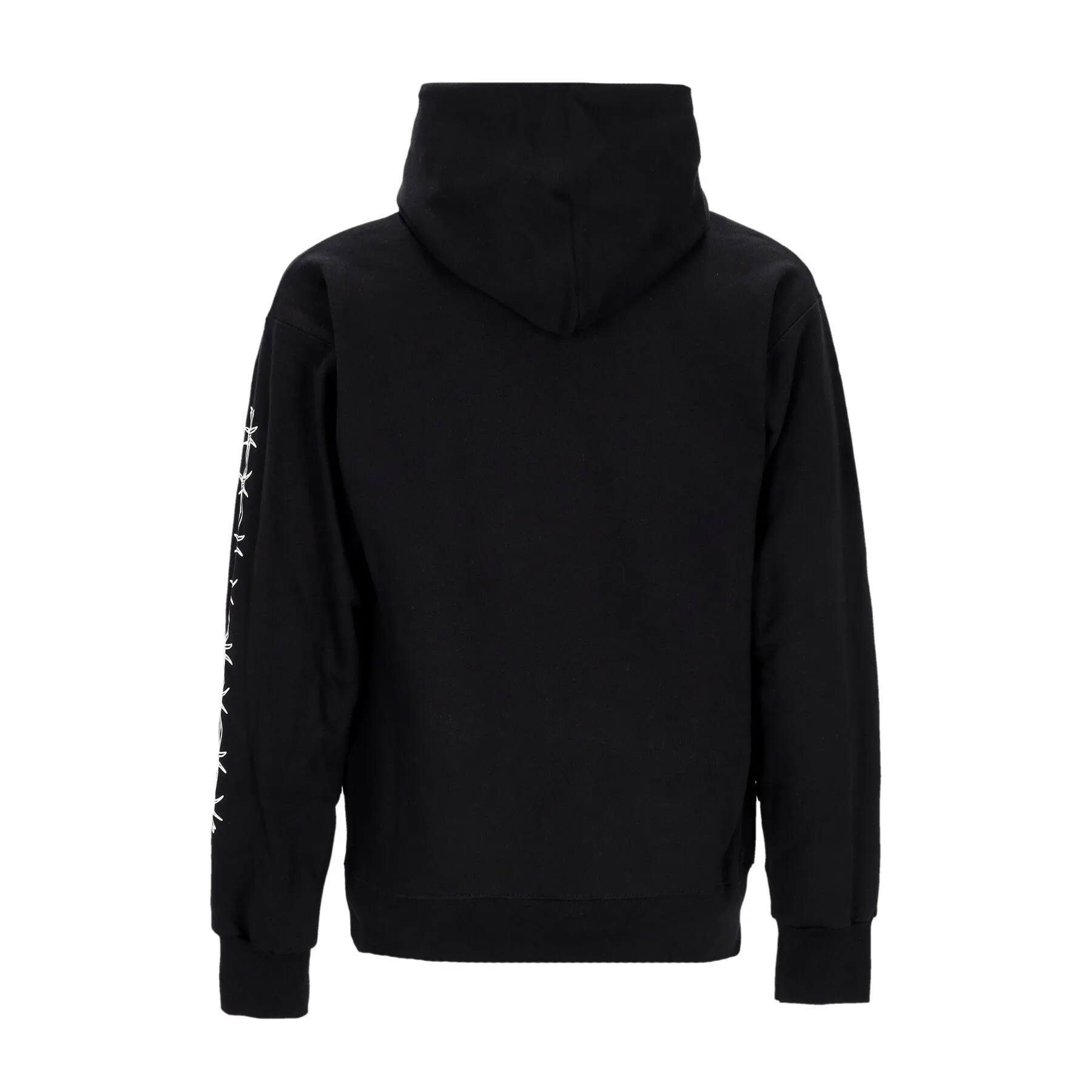 Felpa Cappuccio Uomo Barbed Wire Hoodie Black