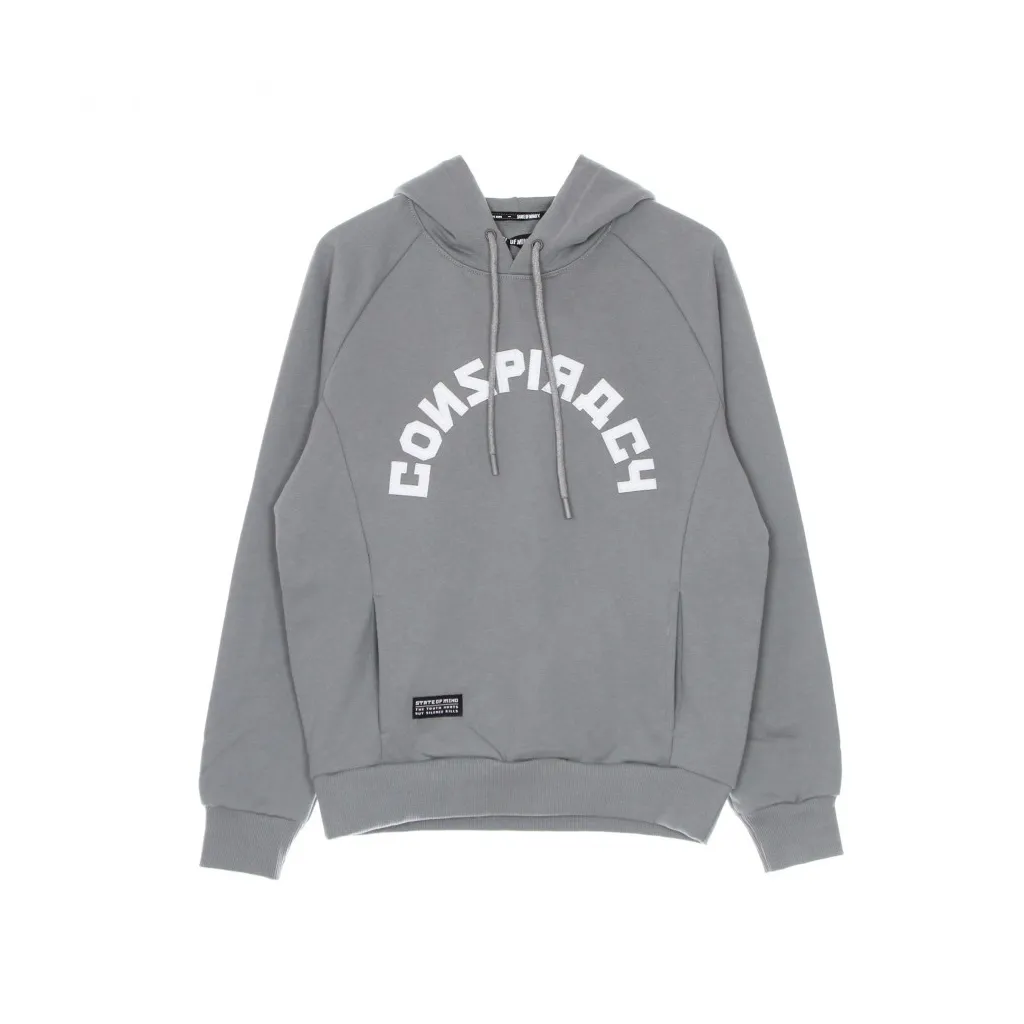 felpa cappuccio uomo conspiracy hoodie GREY