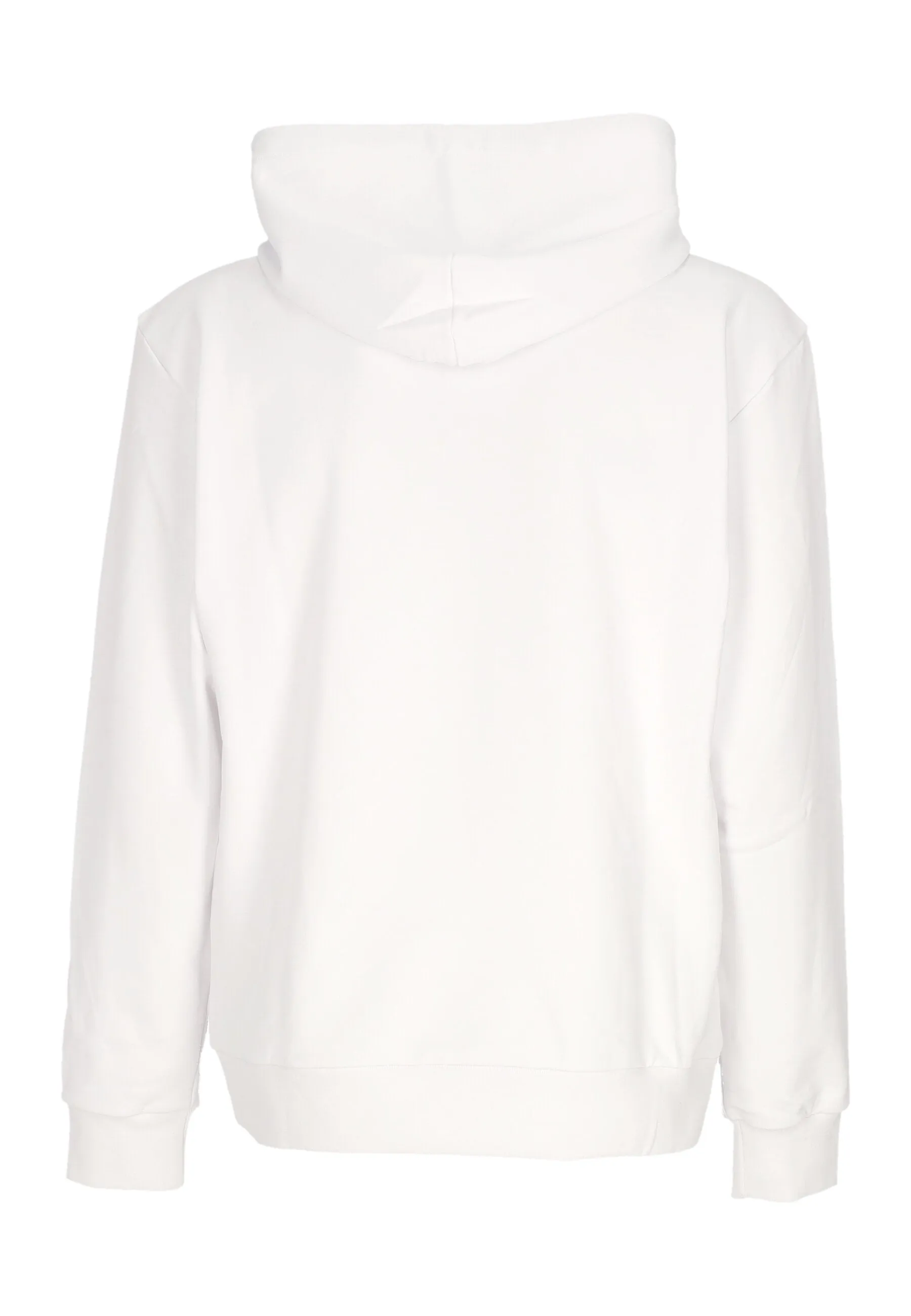 Felpa Leggera Cappuccio Uomo Rock Hoodie White