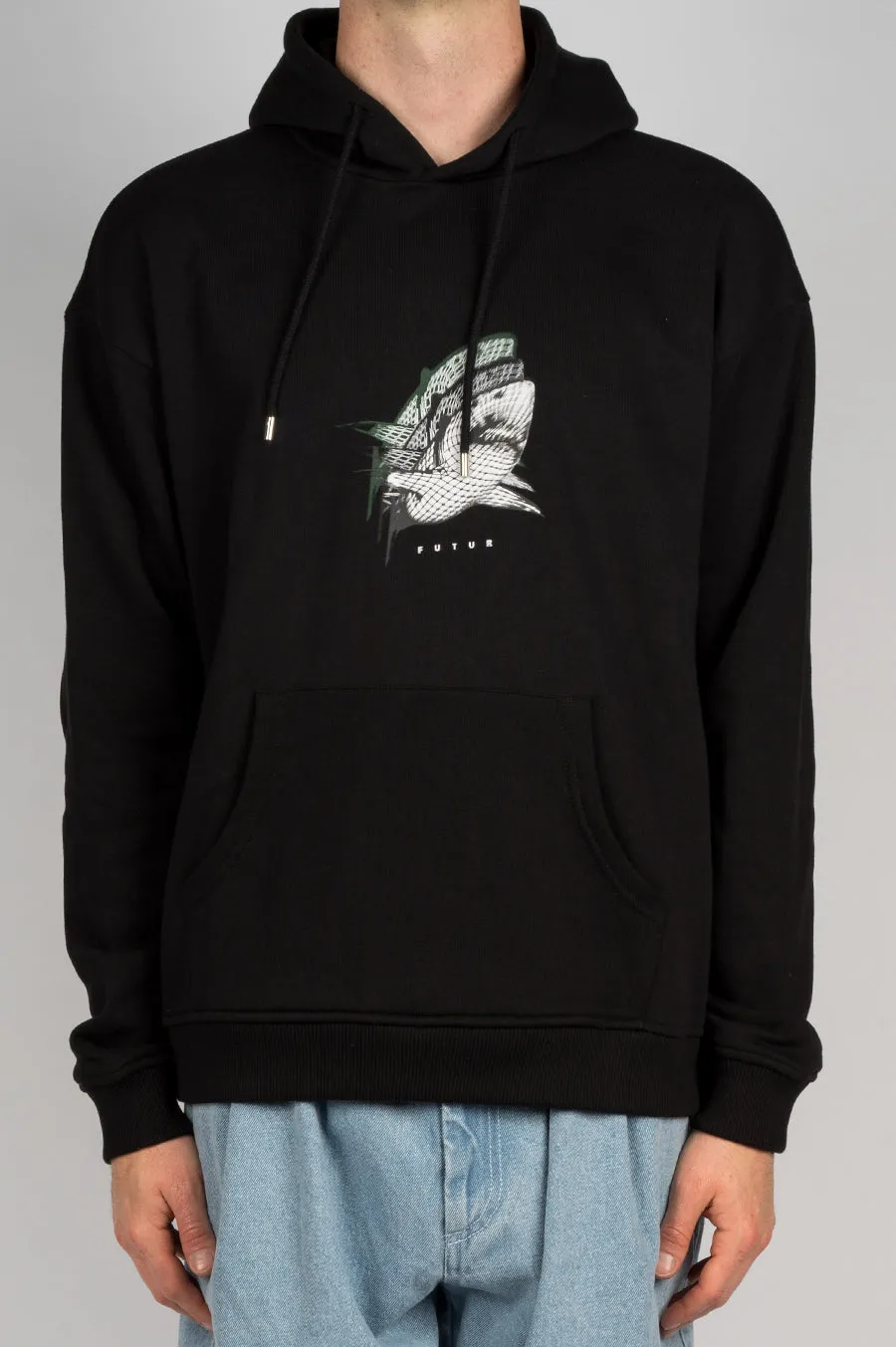 FUTUR SHARK HOODIE BLACK