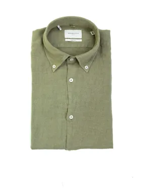 Green linen shirt