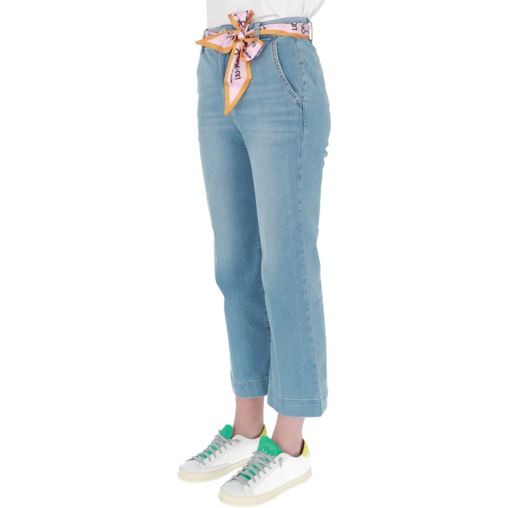 Jeans Liu Jo Jeans Donna Pant Filetti Cropped DENIM BLUE