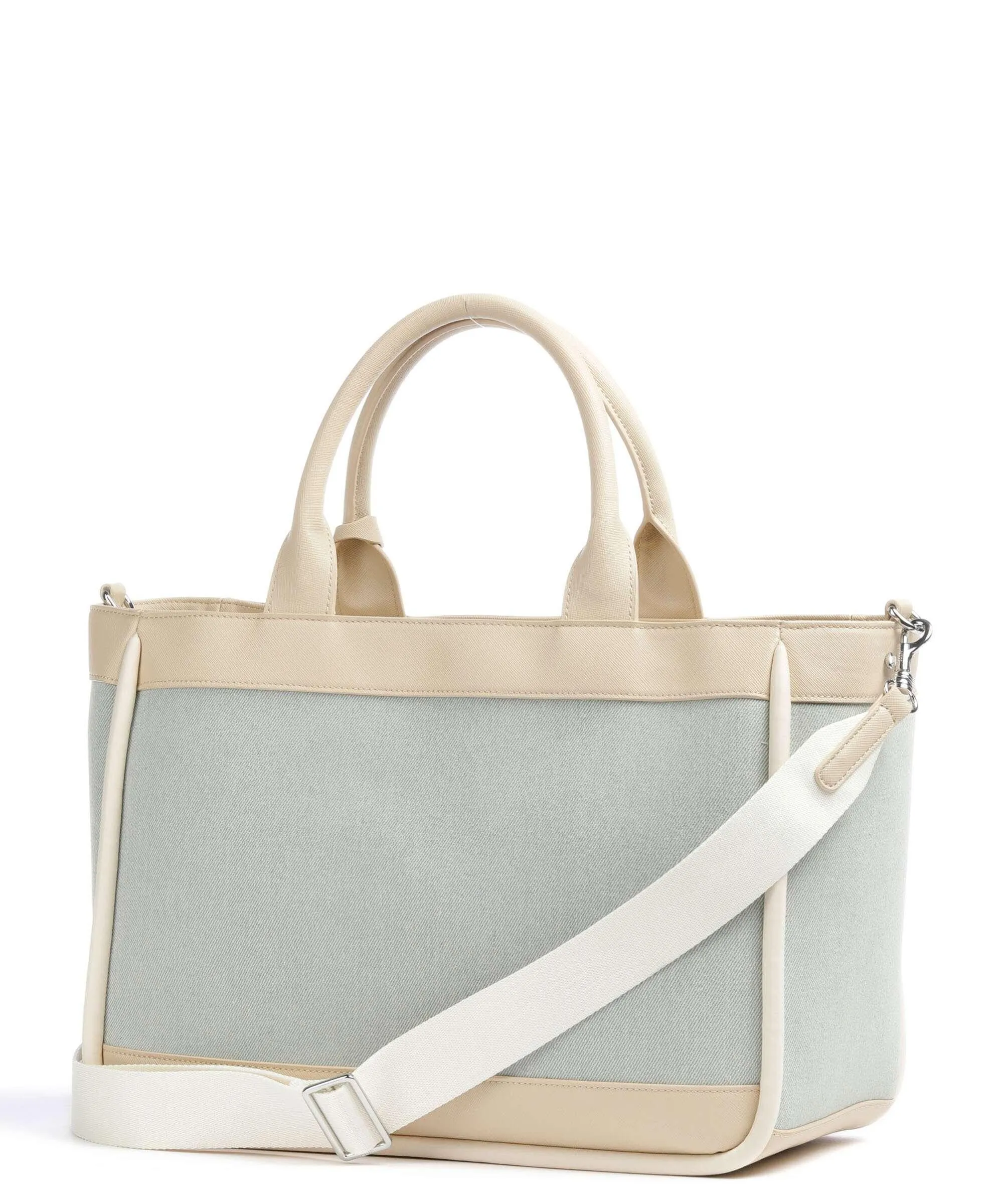  JOOP! Jeans Calduccio Denim Yvette Borsa a mano cotone, pelle sintetica blu/beige  