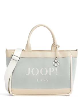  JOOP! Jeans Calduccio Denim Yvette Borsa a mano cotone, pelle sintetica blu/beige  