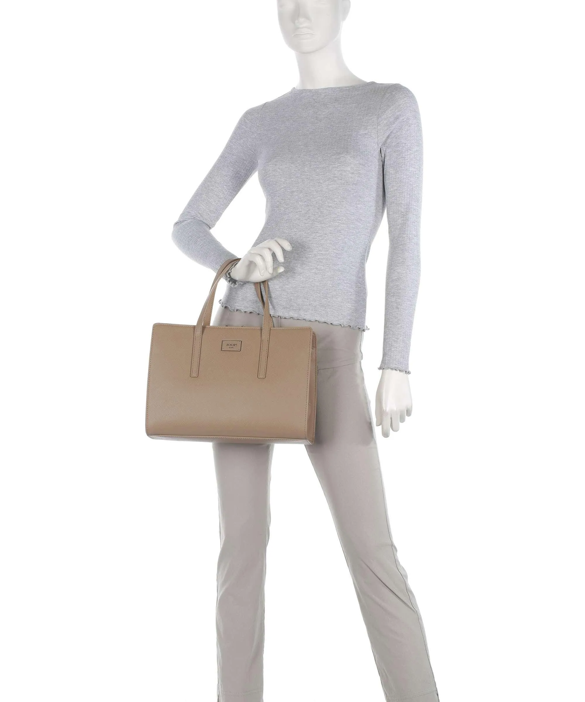  JOOP! Jeans Cofano Marika Borsa shopper pelle sintetica beige  