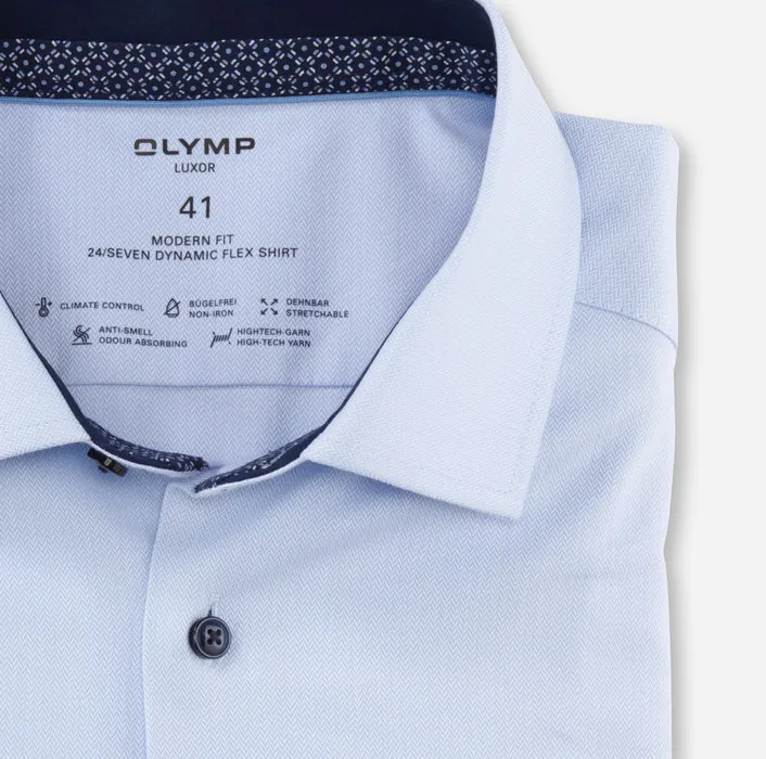 Light blue olymp shirt dynamic flex modern fit