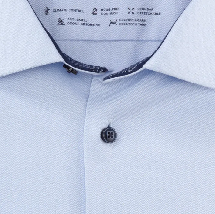 Light blue olymp shirt dynamic flex modern fit