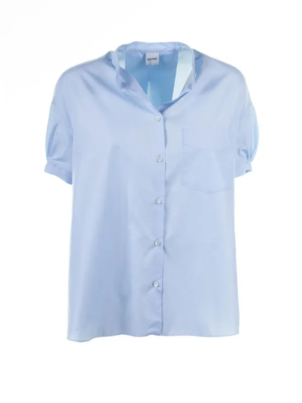 Light blue shirt with short sleeves